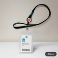 Black Lanyard with Color Label