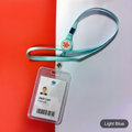 Light Blue Lanyard with Color Label