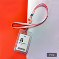 Pink Lanyard with Color Label