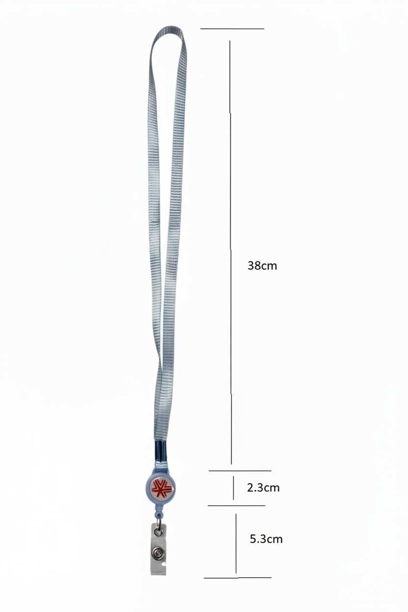Silver Retractable Lanyard with Badge Holder | Dunroben